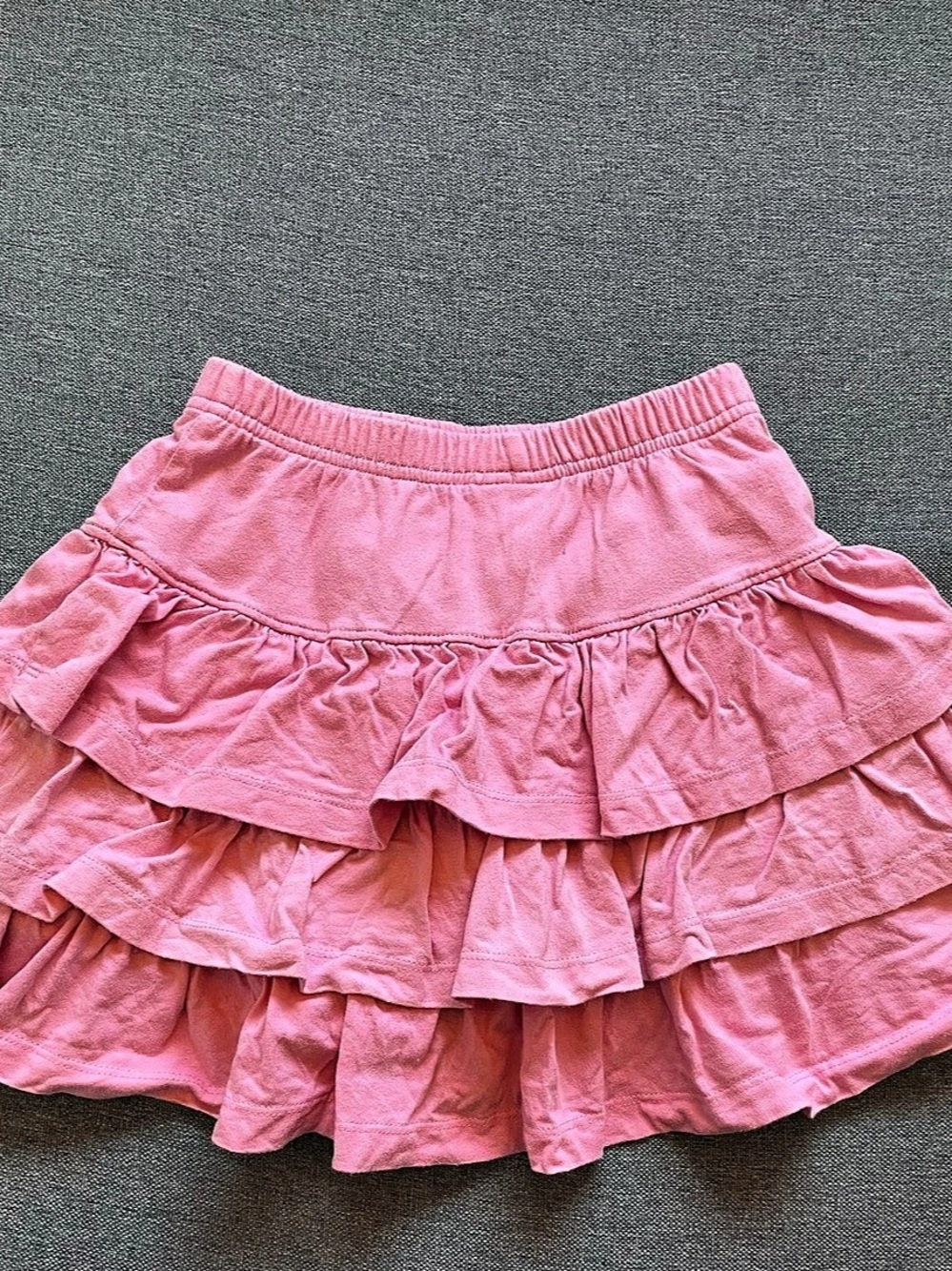 Hanna Andersson Girls Pink Ruffle Skirt Size 8